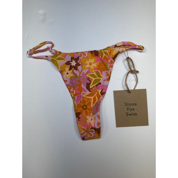 Stone Fox Swim Size S Isle bikini Bottom Retro Pop Beach Resort Cruise - Picture 3 of 8